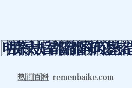 明故荣禄大夫后军都督府都督同知芮公墓志铭造句是什么意思的图片